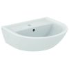 Immagine di LAVABO EUROVIT 50x44 CM INSTALLAZIONE SOSPESA O SU COLONNA CERAMICA BIANCA IDEAL STANDARD