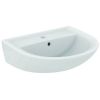 Immagine di LAVABO EUROVIT 55x46 CM INSTALLAZIONE SOSPESA O SU COLONNA CERAMICA BIANCA IDEAL STANDARD