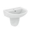 Immagine di LAVABO EUROVIT 55x46 CM INSTALLAZIONE SOSPESA O SU COLONNA CERAMICA BIANCA IDEAL STANDARD