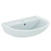 Immagine di LAVABO EUROVIT 65x50 CM INSTALLAZIONE SOSPESA O SU COLONNA CERAMICA BIANCA IDEAL STANDARD