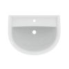 Immagine di LAVABO EUROVIT 65x50 CM INSTALLAZIONE SOSPESA O SU COLONNA CERAMICA BIANCA IDEAL STANDARD