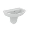 Immagine di LAVABO EUROVIT 65x50 CM INSTALLAZIONE SOSPESA O SU COLONNA CERAMICA BIANCA IDEAL STANDARD