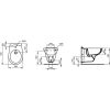 Immagine di BIDET EUROVIT SOSPESO CERAMICA BIANCA IDEAL STANDARD