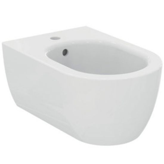 Immagine di BIDET BLEND CURVE SOSPESO MONOFORO CERAMICA BIANCA IDEAL STANDARD