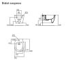 Immagine di BIDET CONNECT SPACE SOSPESO 48 CM CERAMICA BIANCA IDEAL STANDARD