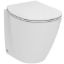 Immagine di VASO CONNECT SPACE FILO PARETE 48 CM CON SEDILE CERAMICA BIANCA IDEAL STANDARD