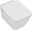 Immagine di VASO STRADA 2 SOSPESO AQUABLADE CON SEDILE CERAMICA BIANCA IDEAL STANDARD