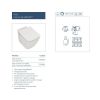 Immagine di VASO STRADA 2 FILO PARETE AQUABLADE CON SEDILE SOFT CLOSE CERAMICA BIANCA IDEAL STANDARD