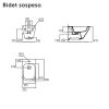 Immagine di BIDET TONIC 2 SOSPESO CERAMICA BIANCA IDEAL STANDARD