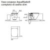 Immagine di VASO TONIC 2 SOSPESO AQUABLADE CON SEDILE SOFT CLOSE CERAMICA BIANCA IDEAL STANDARD