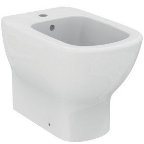 Immagine di BIDET TESI FILO PARETE MONOFORO CERAMICA BIANCA IDEAL STANDARD