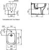 Immagine di BIDET TESI FILO PARETE MONOFORO CERAMICA BIANCA IDEAL STANDARD