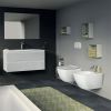 Immagine di VASO TESI SOSPESO AQUABLADE CON SEDILE SOFT CLOSE CERAMICA BIANCA IDEAL STANDARD