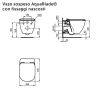 Immagine di VASO TESI SOSPESO AQUABLADE CON SEDILE SOFT CLOSE CERAMICA BIANCA IDEAL STANDARD