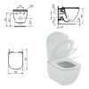 Immagine di VASO TESI SOSPESO AQUABLADE CON SEDILE SOFT CLOSE CERAMICA BIANCA IDEAL STANDARD