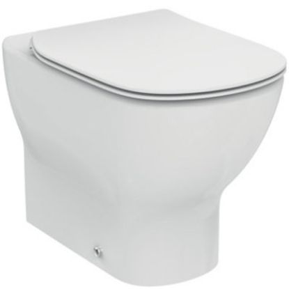 Immagine di VASO TESI MULTI AQUABLADE FILO PARETE CON SEDILE CERAMICA BIANCA IDEAL STANDARD
