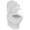 Immagine di VASO TESI MULTI AQUABLADE FILO PARETE CON SEDILE SOFT CLOSE CERAMICA BIANCA IDEAL STANDARD