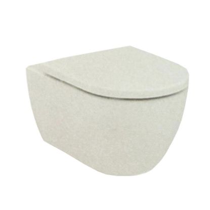 Immagine di VASO ELLISSE SOSPESO SENZA BRIDA CON SEDILE SOFT CLOSE CERAMICA BIANCA IDEAL STANDARD