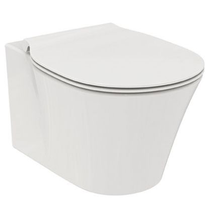 Immagine di VASO CONNECT AIR SOSPESO CON SEDILE SLIM CERAMICA BIANCA IDEAL STANDARD