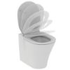 Immagine di VASO CONNECT AIR FILO PARETE CON SEDILE SOFT CLOSE CERAMICA BIANCA IDEAL STANDARD