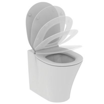 Immagine di VASO CONNECT AIR FILO PARETE CON SEDILE SOFT CLOSE CERAMICA BIANCA IDEAL STANDARD