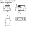 Immagine di VASO CONNECT AIR FILO PARETE CON SEDILE SOFT CLOSE CERAMICA BIANCA IDEAL STANDARD