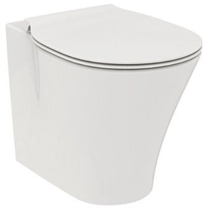 Immagine di VASO CONNECT AIR FILO PARETE CON SEDILE SLIM CERAMICA BIANCA IDEAL STANDARD