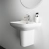 Immagine di LAVABO I.LIFE A 65x48 CM INSTALLAZIONE SOSPESA O SU COLONNA CERAMICA BIANCA IDEAL STANDARD