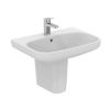Immagine di LAVABO I.LIFE A 65x48 CM INSTALLAZIONE SOSPESA O SU COLONNA CERAMICA BIANCA IDEAL STANDARD