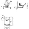 Immagine di BIDET I.LIFE A SOSPESO CERAMICA BIANCA IDEAL STANDARD