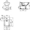 Immagine di BIDET I.LIFE A FILO PARETE CERAMICA BIANCA IDEAL STANDARD