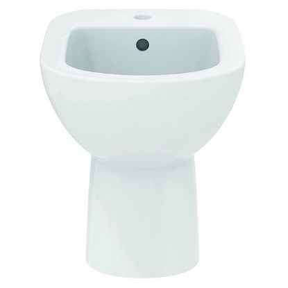 Immagine di BIDET I.LIFE A A TERRA DISTANZIATO MONOFORO CERAMICA BIANCA IDEAL STANDARD