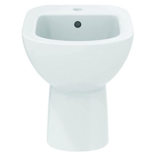Immagine di BIDET I.LIFE A A TERRA DISTANZIATO MONOFORO CERAMICA BIANCA IDEAL STANDARD