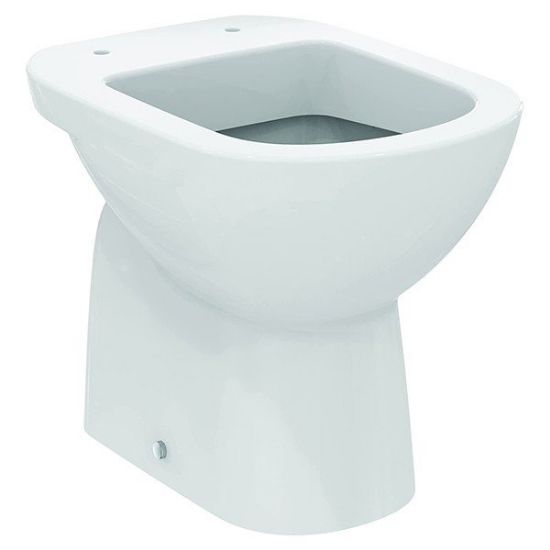 Immagine di VASO I.LIFE A A TERRA DISTANZIATO SCARICO PAVIMENTO CERAMICA BIANCA IDEAL STANDARD (SENZA SEDILE)