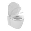 Immagine di VASO CONNECT SOSPESO AQUABLADE CON SEDILE SOFT CLOSE CERAMICA BIANCA IDEAL STANDARD