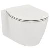 Immagine di VASO CONNECT SOSPESO AQUABLADE CON SEDILE SLIM CERAMICA BIANCA IDEAL STANDARD