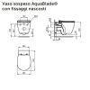 Immagine di VASO CONNECT SOSPESO AQUABLADE CON SEDILE SLIM CERAMICA BIANCA IDEAL STANDARD