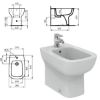 Immagine di BIDET ESEDRA FILO PARETE CERAMICA BIANCA IDEAL STANDARD