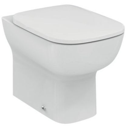 Immagine di VASO ESEDRA FILO PARETE CON SEDILE TERMOINDURENTE CERAMICA BIANCA IDEAL STANDARD