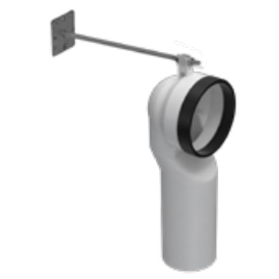 Immagine di CURVA TECNICA WC MEDIA PER SCARICO PAVIMENTO Ø 90/110 MM GLOBO