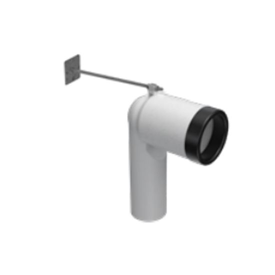 Immagine di CURVA TECNICA WC MINI PER SCARICO PAVIMENTO Ø 90/110 MM GLOBO