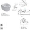 Immagine di BIDET FORTY3 SOSPESO 43x36 CM CERAMICA BIANCA GLOBO