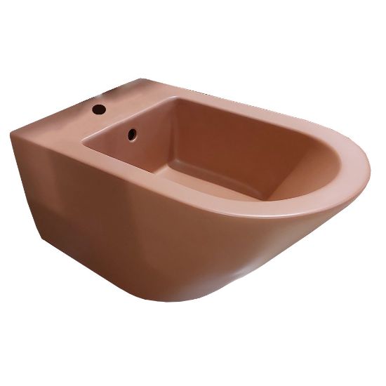 Immagine di BIDET FORTY3 SOSPESO 57x36 CM CERAMICA COLORE MATTONE GLOBO