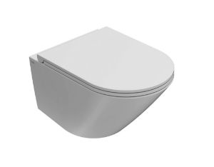 Immagine di VASO FORTY3 SOSPESO SENZA BRIDA 52x36 CM CERAMICA BIANCA GLOBO (SENZA SEDILE)