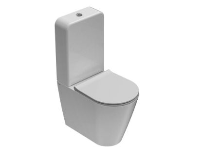 Immagine di CASSETTA FORTY3 MONOBLOCCO SENZA BATTERIA DI SCARICO CERAMICA BIANCA GLOBO (SENZA VASO)