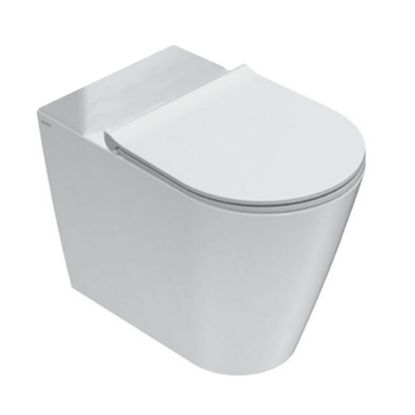 Immagine di VASO FORTY3 MONOBLOCCO FILO PARETE CERAMICA BIANCA GLOBO (SENZA SEDILE)