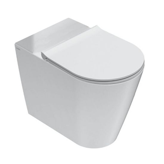 Immagine di VASO FORTY3 MONOBLOCCO FILO PARETE CERAMICA BIANCA GLOBO (SENZA SEDILE)