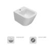 Immagine di BIDET STONE SOSPESO 45x37 CM CERAMICA BIANCA GLOBO
