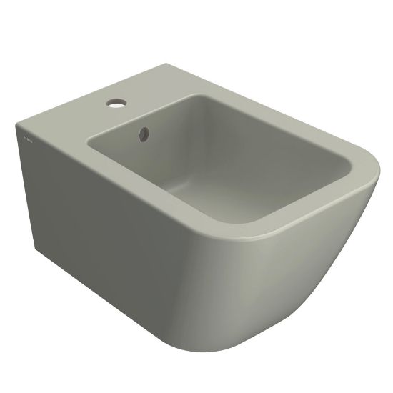 Immagine di BIDET STONE SOSPESO 52x36 CM CERAMICA COLORE CACHEMIRE GLOBO