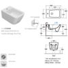 Immagine di BIDET STONE SOSPESO 56x36 CM CERAMICA BIANCA GLOBO